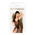 Penthouse Best Forplay - body in pizzo con velo in tulle (nero)