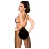 Penthouse Best Forplay - body in pizzo con velo tulle - nero - M/L