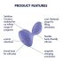 Satisfyer Sweet Seal - vibratore anale intelligente (viola)