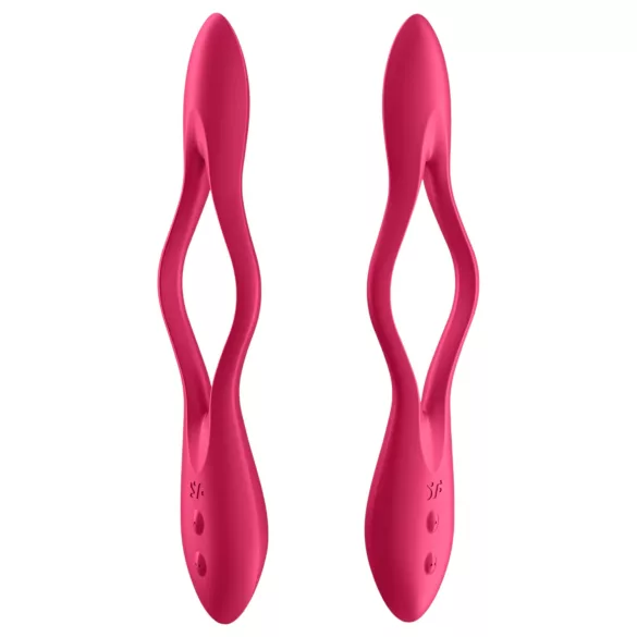 Satisfyer Elastic Joy - vibratore per coppia flessibile ricaricabile - rosso