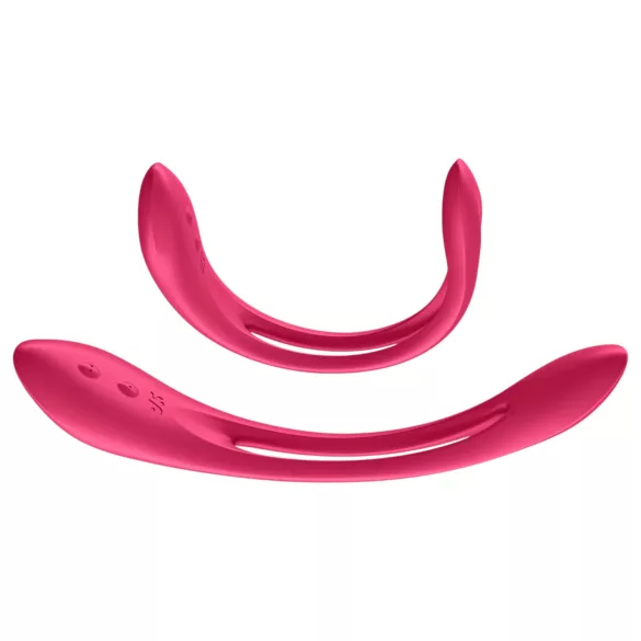 Satisfyer Elastic Joy - vibratore per coppia flessibile ricaricabile - rosso