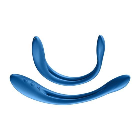 Meraviglia Flessibile - Vibratore Ricaricabile per Coppie, Flessibile (Blu)