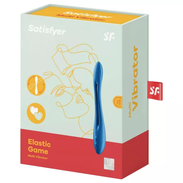Satisfyer Elastic Game - vibratore di coppia flessibile ricaricabile (blu)