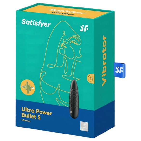 Satisfyer Ultra Power Bullet 5 - vibratore impermeabile (nero)
