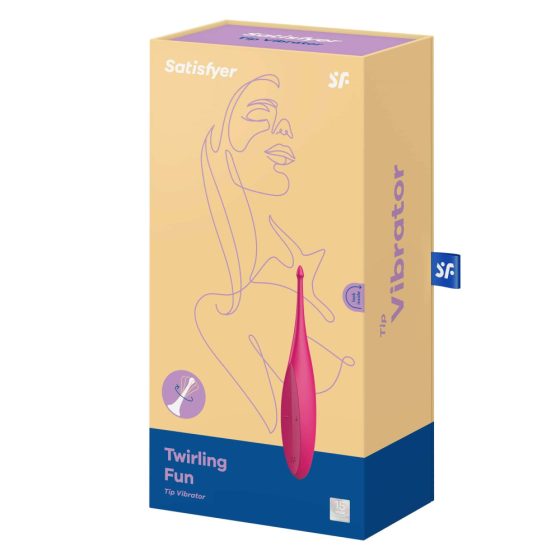 Satisfyer Twirling Fun - Vibratore Ricaricabile e Impermeabile per Clitoride (magenta)