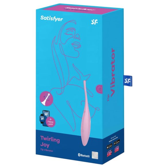 Satisfyer Twirling Joy - smart vibratore clitoride impermeabile (rosa)