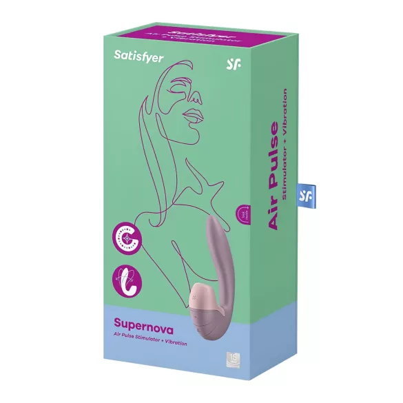 Satisfyer Supernova - vibratore ricaricabile 2in1 onde d’aria - rosa