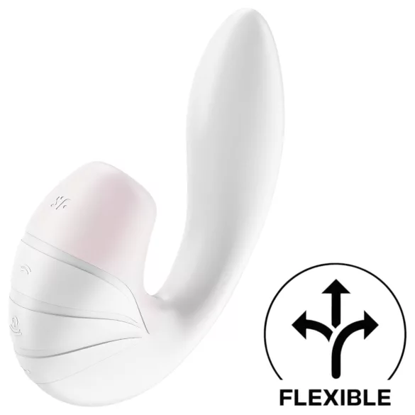 Satisfyer Supernova - vibratore 2 in 1 onde d’aria ricaricabile - bianco