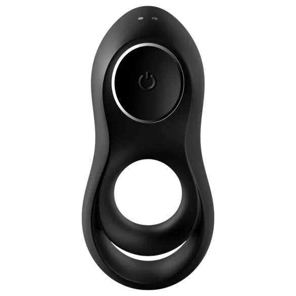 Satisfyer Legendary Duo - anello fallico vibrante ricaricabile - nero