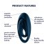 Satisfyer Glorious Duo - Anello Vibrante (Blu)