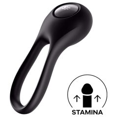   Satisfyer Majestic Duo - anello penieno ricaricabile e impermeabile (nero)