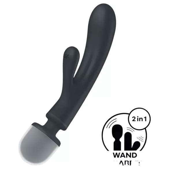 Satisfyer Triple Lover - vibratore punto G e massaggiatore - argento