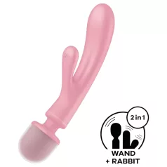   Satisfyer Triple Lover - Vibratore punto G e massaggiatore - silicone rosa