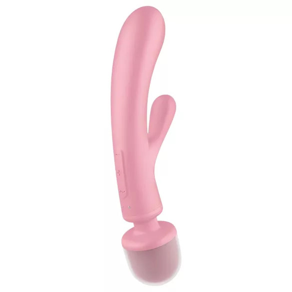 Satisfyer Triple Lover - Vibratore punto G e massaggiatore - silicone rosa