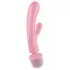 Satisfyer Triple Lover - Vibratore punto G e massaggiatore - silicone rosa