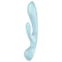 Satisfyer Triple Oh - vibratore ricaricabile con braccio per il clitoride (blu)