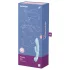 Satisfyer Triple Oh - vibratore ricaricabile con braccio per il clitoride (blu)