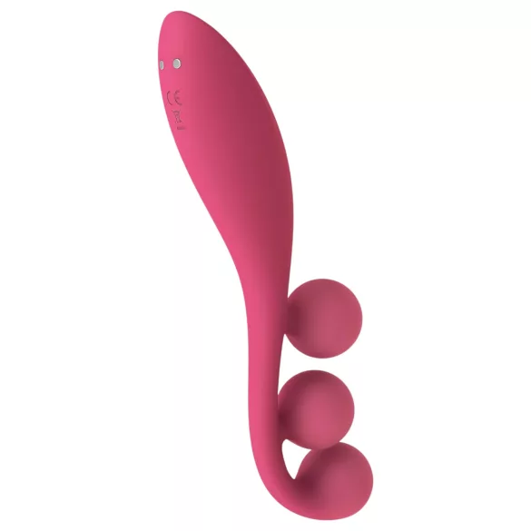 Satisfyer Tri Ball 1 - vibratore multifunzione ricaricabile - rosso
