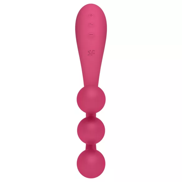 Satisfyer Tri Ball 1 - vibratore multifunzione ricaricabile - rosso
