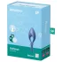 Satisfyer Bullseye - anello vibrante intelligente per pene - silicone blu