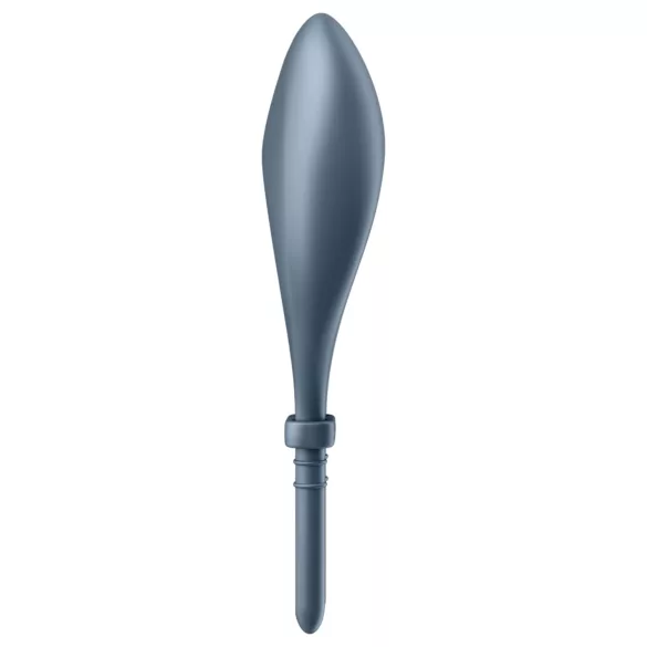 Satisfyer Bullseye - anello fallico vibrante smart - silicone grigio