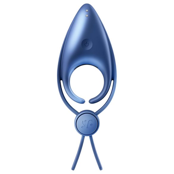 Satisfyer Sniper - anello vibrante pene ricaricabile - silicone blu