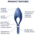 Satisfyer Duelist - Anello Vibrante Ricaricabile (Blu)
