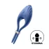 Satisfyer Duelist - anello fallico vibrante ricaricabile - silicone blu
