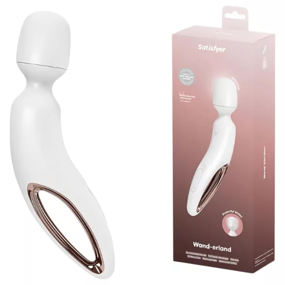 Satisfyer Wand-erland - vibratore massaggiante ricaricabile - bianco
