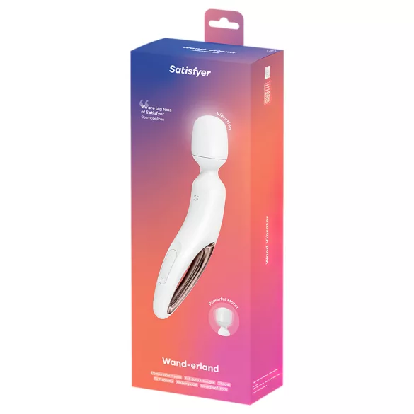Satisfyer Wand-erland - vibratore massaggiante (bianco)