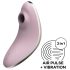 Satisfyer Vulva Lover 1 - vibratore clitorideo a onde d'aria (viola)