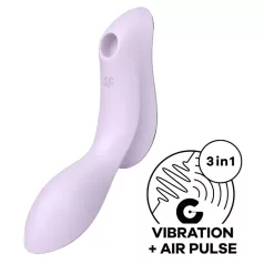   Satisfyer Curvy Trinity 2 - succhia clitoride e vibratore 2in1 - viola