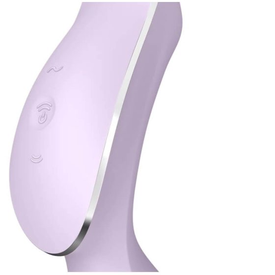 Satisfyer Curvy Trinity 2 - Vibratore ricaricabile per clitoride e vaginale con tecnologia ad onda d'aria (viola)