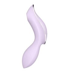   Satisfyer Curvy Trinity 2 - Vibratore ricaricabile per clitoride e vaginale con tecnologia ad onda d'aria (viola)