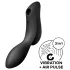 Satisfyer Curvy Trinity 2 - succhiare clitoride e vibratore 2in1 - nero