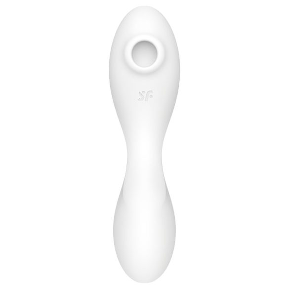 Satisfyer Curvy Trinity 5+ - vibratore 2in1 intelligente - bianco