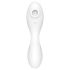 Satisfyer Curvy Trinity 5+ - vibratore 2in1 intelligente - bianco