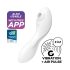 Satisfyer Curvy Trinity 5+ - vibratore 2in1 intelligente - bianco