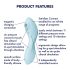 Satisfyer Curvy Trinity 5+ - Elegante Vibratore 2in1 Intelligente (Blu)