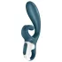 Satisfyer Hug Me - Vibratore con braccio clitorideo controllato da app (blu)