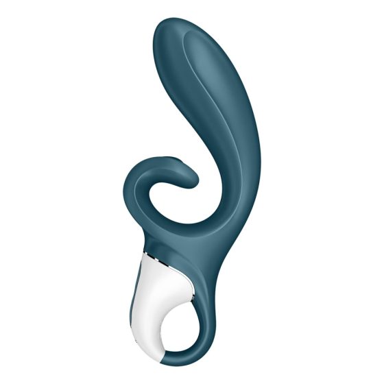 Satisfyer Hug Me - Vibratore intelligente per clitoride e punto G (grigio-azzurro)
