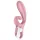 Satisfyer Hug Me - vibratore con braccio clitorideo controllato tramite app (rosa)
