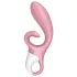 Satisfyer Hug Me - vibratore con braccio clitorideo controllato tramite app (rosa)