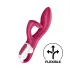 Satisfyer Embrace Me - vibratore ricaricabile con braccio clitorideo - rosso
