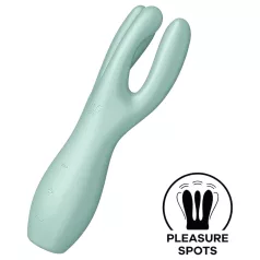   Satisfyer Threesome 3 - vibratore clitorideo ricaricabile (menta)