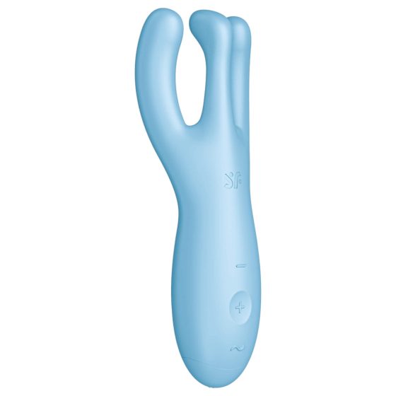 Satisfyer Tripletta 4 - vibratore clitorideo ricaricabile intelligente (blu)
