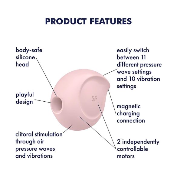 Satisfyer Sugar Rush - stimolatore clitorideo onde d’aria - rosa