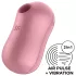 Satisfyer Cotton Candy - vibratore clitorideo a onde d’aria - corallo