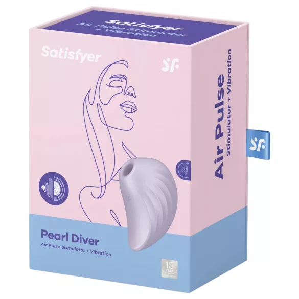 Satisfyer Pearl Diver - vibratore clitorideo ad onde d’aria (viola)