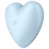 Satisfyer Cutie Heart - stimolatore clitoride a onde d’aria ricaricabile blu